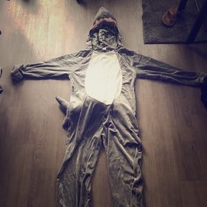Men’s Medium Shark Onesie